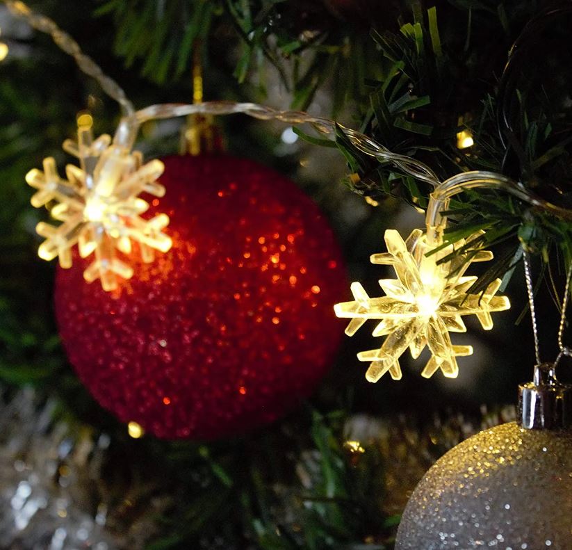 Xmas LED Snowflake String Lights