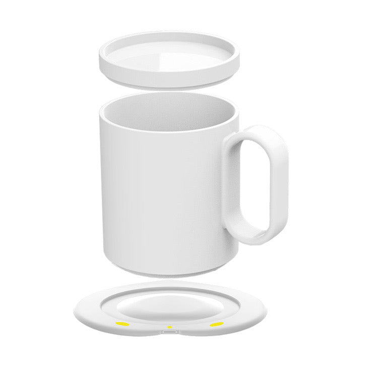 Ceramic Heat Induction Mug w/ Wireless Charger