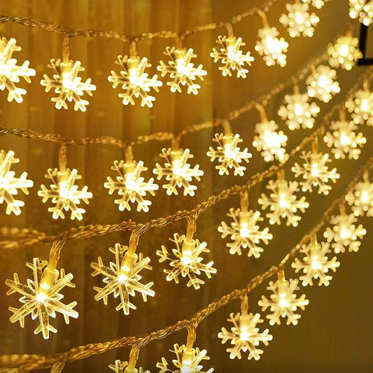 Xmas LED Snowflake String Lights