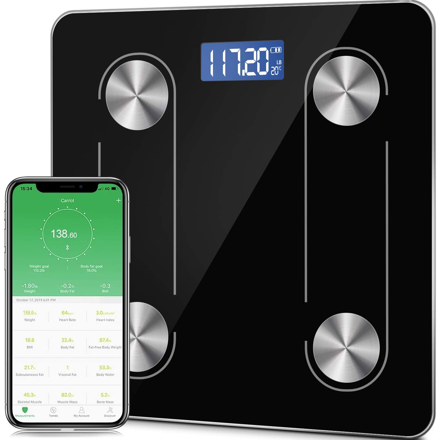 Smart Weight Scale with Wireless Connection APP – emrge