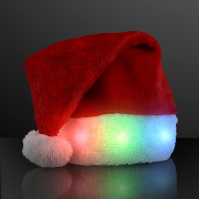 Xmas LED Light-Up Santa Hat