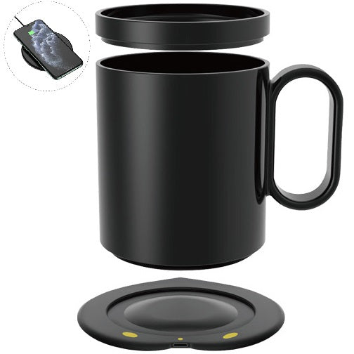 Ceramic Heat Induction Mug w/ Wireless Charger